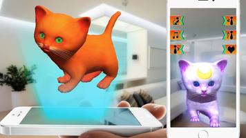 Virtual pet kitten camera 3D capture d'écran 2