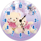 Teddy Bear Clock Free icône