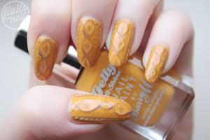 Mustard Yellow nails poster