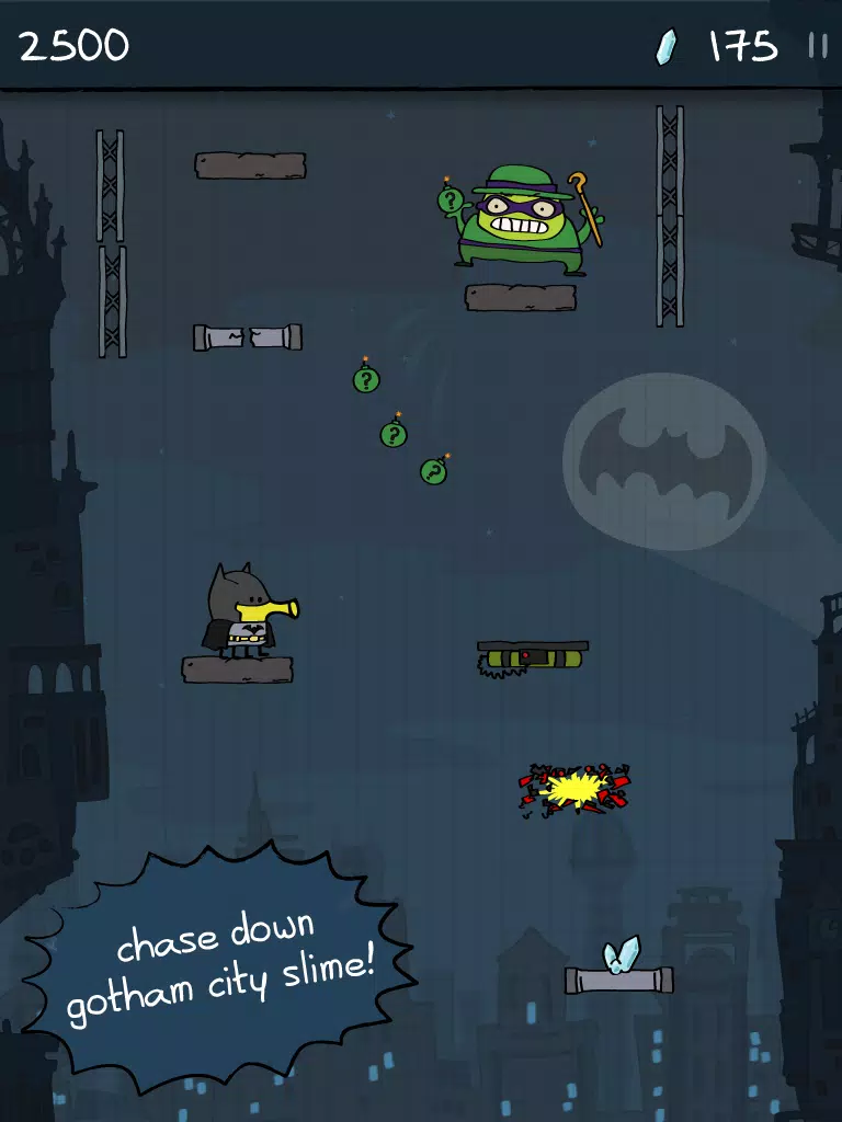 Batman Jump Pixel Doodle - Custom Doodle for Google