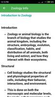 Zoology Info capture d'écran 3