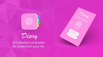 diary with a fingerprint lock 海报