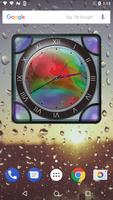 Glass Water Analog Clock poster