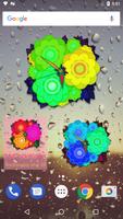 3D Flowers Clock Widget screenshot 1