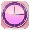 APK Pink Theme Clock Widget