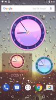 Pink Theme Clock Widget screenshot 3