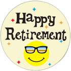 Happy Retirement: Card & Frame Zeichen