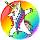 Unicorn Dab wallpapers ❤ Cute backgrounds-icoon