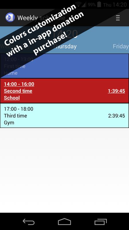 weekly schedule apk download free productivity app for android