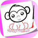 Desenho de linha conectar pontos - pintar desenhos APK