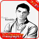 line art Cristiano Ronaldo Hd Wallpaper APK
