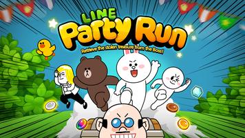 LINE Party Run penulis hantaran