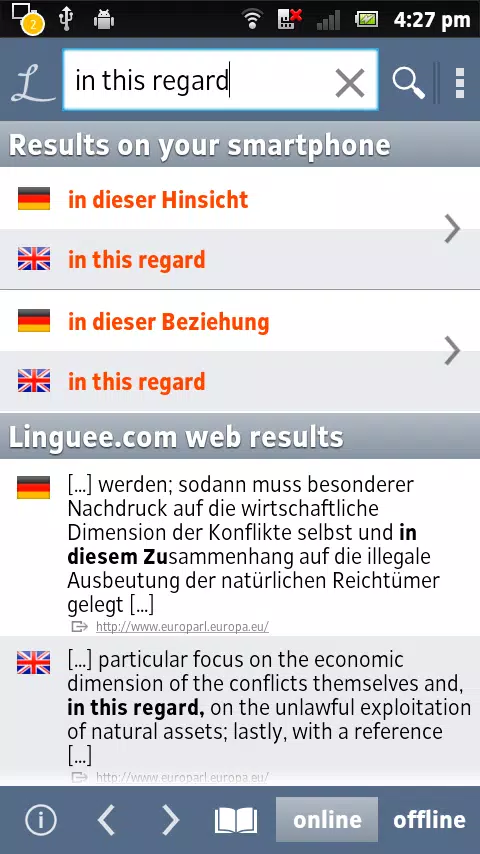 Dictionary Linguee for Android - Download