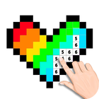 ikon Pixel Art Book - color by number