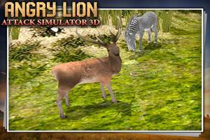 Angry Lion Attack Simulator 3D capture d'écran 2
