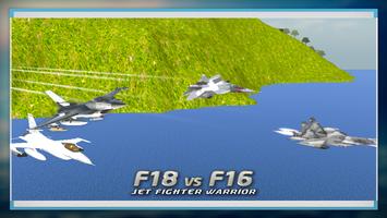 F18 VS F16 JetFighter Guerrier capture d'écran 2