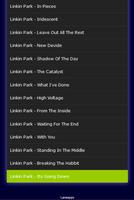 All Songs Linkin Park Hits Rock capture d'écran 2