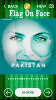 Pakistan Flag On Face - Photo Frame Affiche