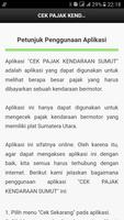 Cek Pajak Kendaraan Sumut /Provinsi Sumatera Utara capture d'écran 1