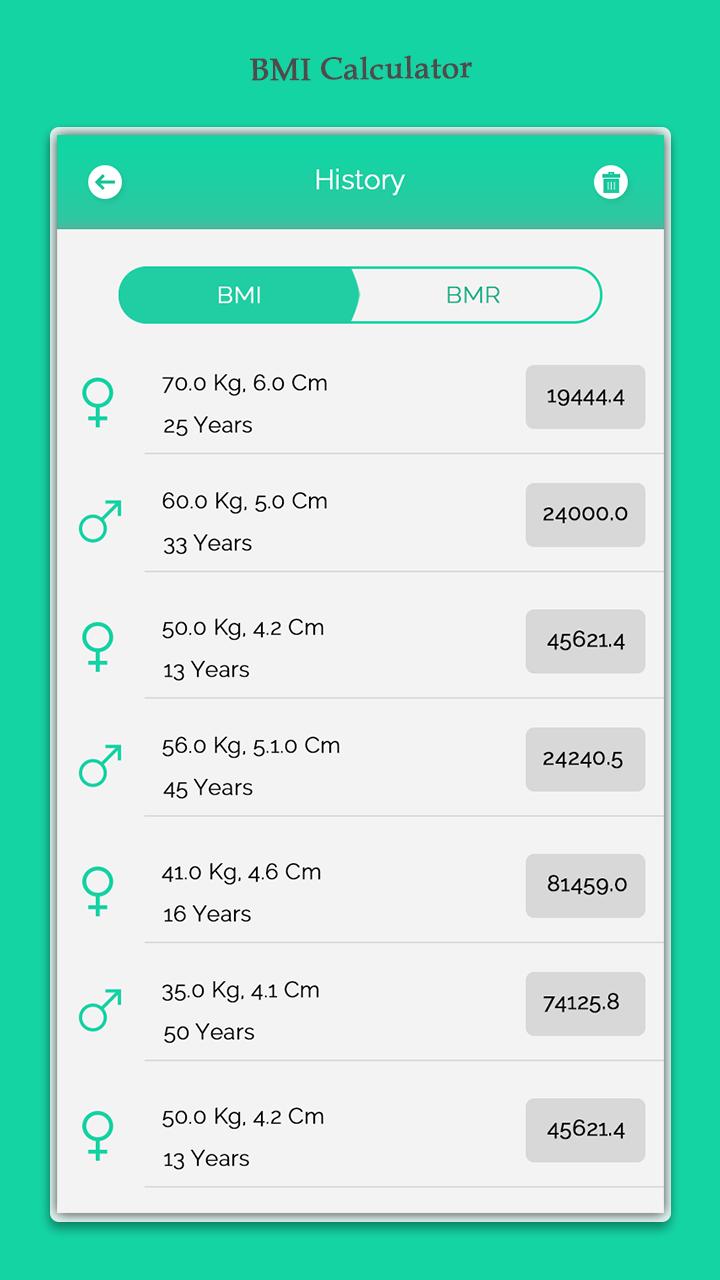 Bmi Calculator Bmr And Weight Loss Calculator Pour Android