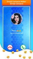 برنامه‌نما Emoji Contacts Maker - Emoji Contacts Color Screen عکس از صفحه