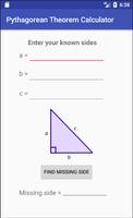 Pythagorean Theorem Calculator Plakat