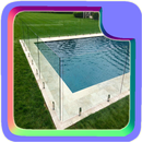 Conception de clôture de piscine en verre APK