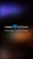 Listen2MyRadio Control Panel penulis hantaran