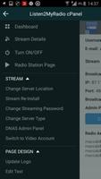 Listen2MyRadio Control Panel syot layar 3