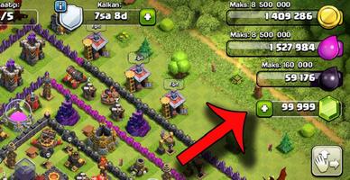 Free Gems Generator for coc new (Prank) syot layar 1