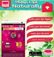 Plump Lips Naturally Home Tips Affiche