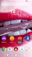 Lips Xperia Theme ภาพหน้าจอ 1