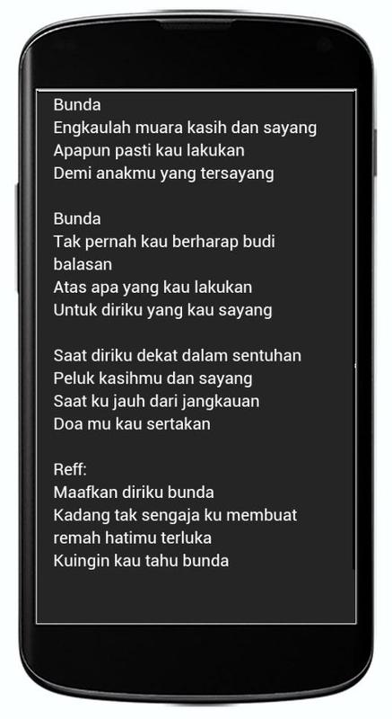 Lirik Lagu Bunda Eri Susan Chord