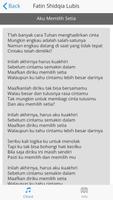 Lirik Lagu Fatin Shidqia Lubis screenshot 1