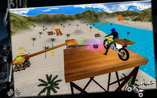 Motocross Jump Beach Adventure capture d'écran 2
