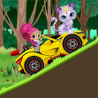 Shimmer princess Adventure Car Hill Racing driving Zeichen