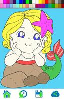 Little Mermaid Coloring 스크린샷 1