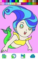 Little Mermaid Coloring 스크린샷 2