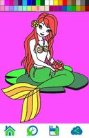 Little Mermaid Coloring capture d'écran 3