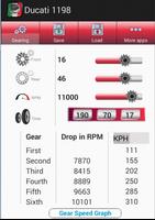 Ducati 1198 SR Gear Ratio Pro capture d'écran 1