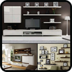 TV Book Shelf Wall Furnitures Decorating DIY Ideas
