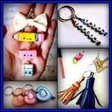 DIY Keychain Handmade Pom Pom Leather Making Home icon