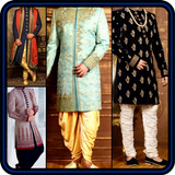 Men’s Sherwani Designs Groom Indain Wedding Suits icône