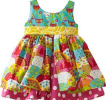 Little Girl Dress Designs Affiche