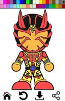 Little Kamen Coloring captura de pantalla 1