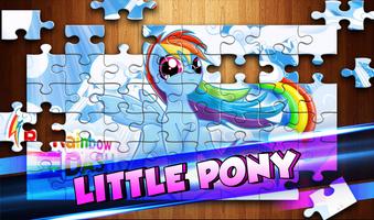 Little Pony Game Puzzle For Kids Affiche