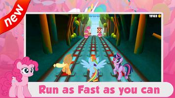 Little pony subway kids game ポスター