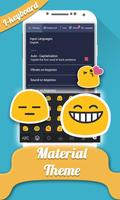 Material Theme Photo Keyboard Affiche