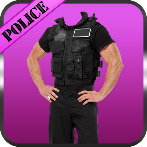 Police Suit Photo Frames