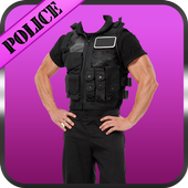 Police Suit Photo Frames icon